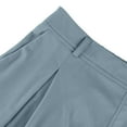 thumbnail image 5 of bbyeadc Women's Blue Dress Pants Straight Wide Leg Oversize Dress Pants Casual High Waisted Business Outfits with Pockets 4x 5x Dressy Solid Color Slacks, Light Blue L, 5 of 9