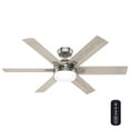 thumbnail image 4 of Hunter - Georgetown Indoor Ceiling Fan With Light, Remote, 52-inch, Brushed Nickel, Modern-style, 6-speed DC Motor, Quick Installation, Energy Star, 52785, 4 of 19