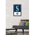 thumbnail image 2 of MLB Seattle Mariners - Logo 22 Wall Poster, 14.725" x 22.375" Framed, 2 of 6