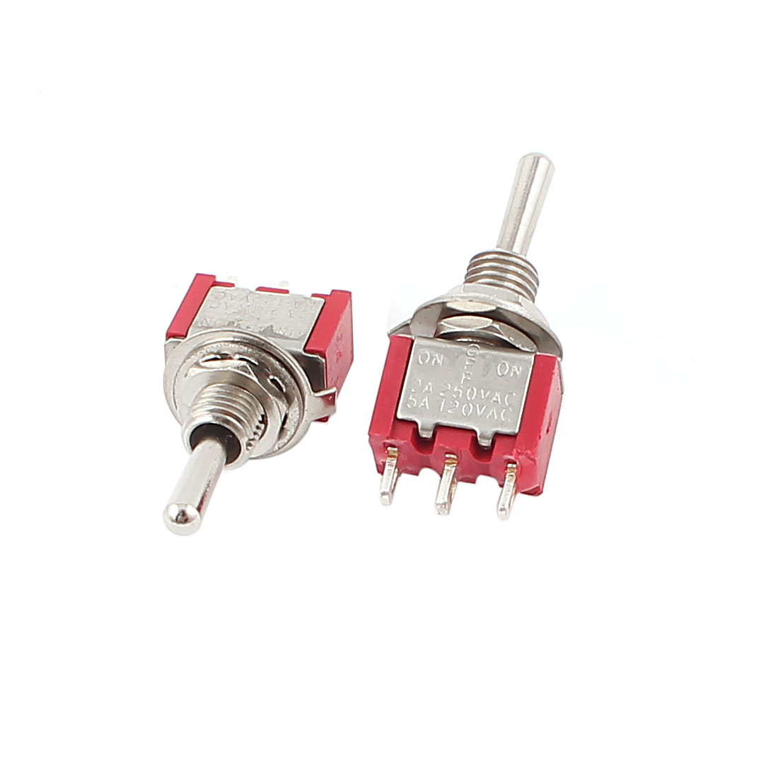 SPDT ONOFFON 3 Position Momentary Electric Toggle Switch AC 120V 5A