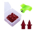 thumbnail image 1 of jinwen 50 Pcs Pointes de Chaussures de Piste Pointes de Remplacement pour Course Courte Compétition Rouge, 1 of 9