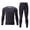 Grey, variant on Men's Thermal Underwear Lined Set, 4 Way Stretch Moisture Wicking Long Johns, Quick Dry Base Layer Top Bottom for Running Cycling Outdoor Sports