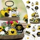 thumbnail image 3 of Decoración De Bandeja Con Capas De Girasoles Y Crisantemos Para El Festival De Verano Decoración De Bandeja Con Capas De Madera Rústica, 3 of 6