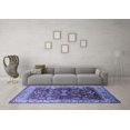 thumbnail image 3 of Ahgly Company Machine Washable Indoor Rectangle Oriental Blue Traditional Area Rugs, 5' x 8', 3 of 4