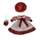 thumbnail image 4 of 1/3 Ceramic Doll Dress Accesorios de muñecas Ropa de muñeca linda para 60 cm-65 cm Doll Rojo, 4 of 9