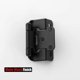 thumbnail image 3 of 1/2 Inch Overlay Cabinet Door Hinges Black Semi Partial Wrap, 60 Pack 30 Pairs Flush Face Mount Cupboard Self-Closing Kitchen Cabinet Hinges with Door, 3 of 4