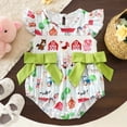 thumbnail image 2 of mgoYE Baby Girl Outfit Cute Animal Embroidery Onesie Bowknot Decorated Infant Short Sleeve Bubble Romper Cute Clothes(Light Pink,3-6 Months), 2 of 9