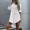 thumbnail image 2 of Clothing 2025 Super Soft Wrinkle Free Button Down Shirts for Women Formal Work Dress Blouses Tops Womens Button Down Shirts Boyfriend Long Sleeve Oversized Blouses Tops, 2 of 9