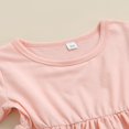thumbnail image 4 of EIMELI Toddler Baby Girls Spring Princess Flare Pants Set O-Neck Ruffles Tops + Bell Bottom Pants Headband, 4 of 6