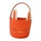 thumbnail image 3 of Cesta de conejito de Pascua Cesta de huevos de Pascua vacía para regalos de fiesta infantiles Naranja, 3 of 9