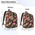 thumbnail image 2 of Rocae Watercolor Red Wildflowers for Canvas College Laptop Backpack for Men Women -Small, 2 of 5