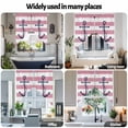 thumbnail image 6 of Pink Stripes Swag Valances for Windows 2 Pack Anchor Nautical Geometric Swag Kitchen Curtains 36 Inches Long Rod Pocket Short Window Treatment for Kitchen Bathroom 36"x36", 6 of 8