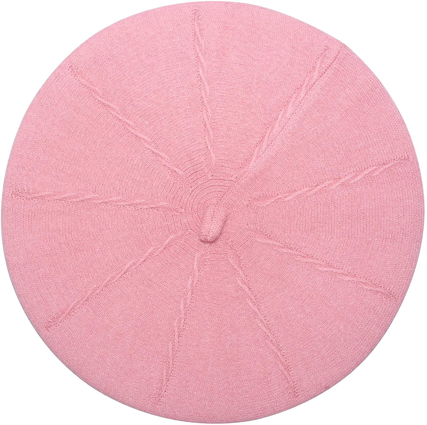 Womens Reversible Cashmere Beret Hat 