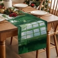 thumbnail image 3 of Christmas Tree Star Balls Gift Table Runner 13x70in Non-Slip Cotton Linen Table Runners, Watercolor Home Indoor Window Dresser Scarves TableRunner for Dinner Kitchen Dining Wedding Party, 3 of 9