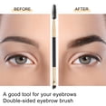 thumbnail image 4 of Unique Bargains 5pcs Soft Double Sided Eyebrow Brush Angled Eye Brow Brush Eyelash Extension Brush Gold Tone Black, 4 of 5