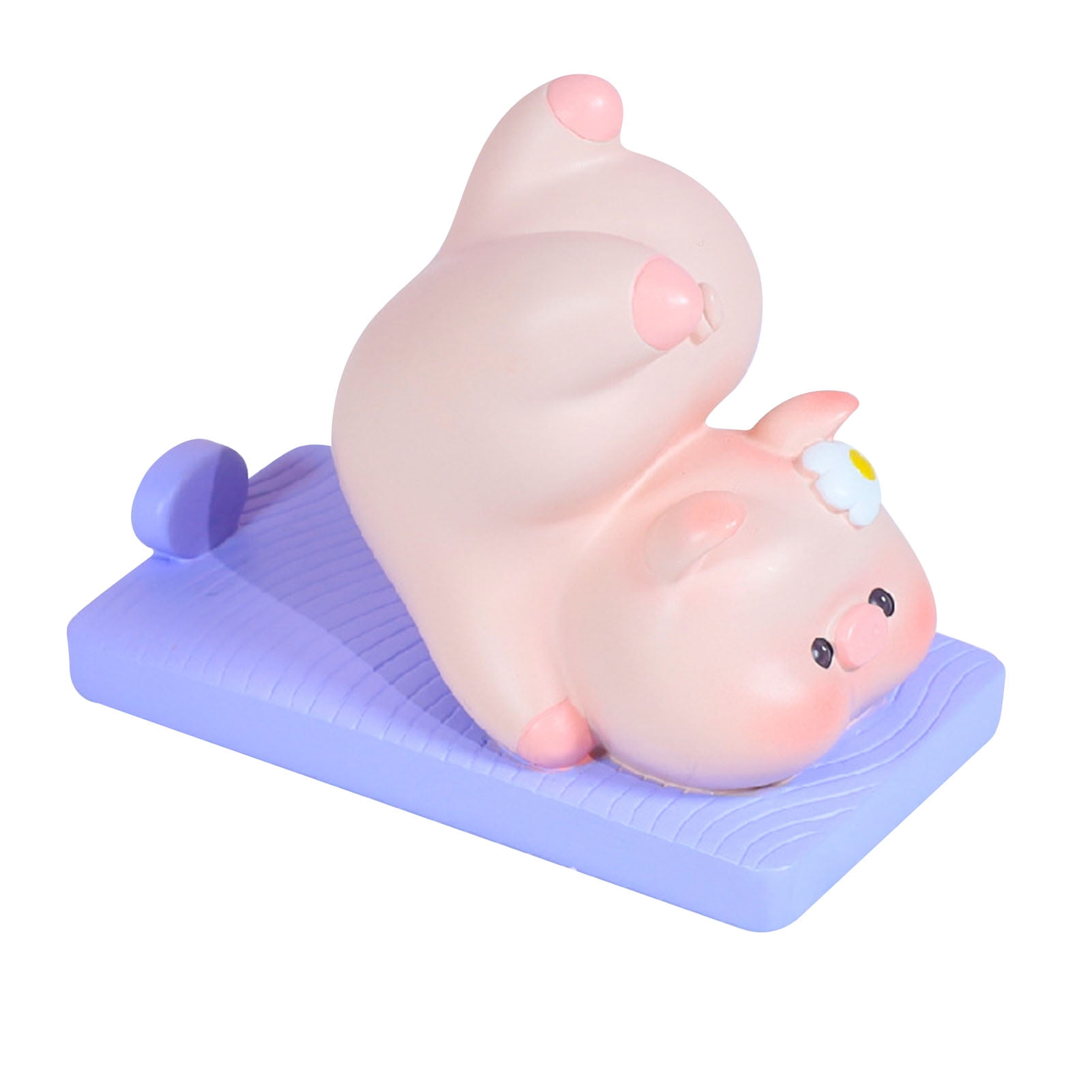 Lovely Pig Cell Phone Stand Resin Steady Support Smooth Base Cute