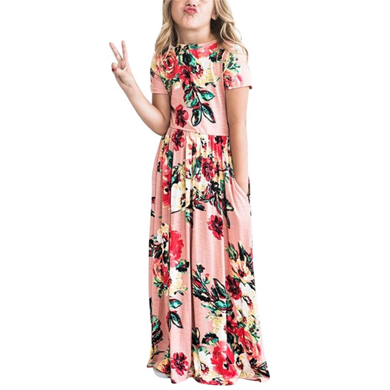cute christmas dresses for 8 year olds LUOGENLI Girls Dresses Size 7-8 Kids Girls Christmas Bowknot Cartoon  Snowflake Print Dress Party Child Gown Dress Graduation Dresses For Girls  5-6 Cute Summer Dresses For Girls 10-12 3-4 Years