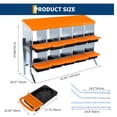 thumbnail image 6 of 10-Hole Poultry Nesting Box with Bracket & Egg Collection Tray, Chicken Laying Box with Ventilation Design for Hens & Ducks, Ideal for Backyard Coops and Small Farms, 6 of 9