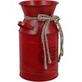 thumbnail image 1 of Milk Can Rustic Metal Shabby Chic Milk Jug Vase With Rope French Rustic Bucket Retro Style Dried(red), 1 of 5