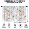 thumbnail image 2 of Thanksgiving Celebration Autumn Aesthetic Tier Curtains 2 Pieces Semi-Sheer Fabric,42x54in Kitchen Curtains Fall Holiday Long Curtain, 2 of 5