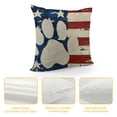 thumbnail image 4 of PHYHOO  Pillow Covers  American Flag Funny Paws Patriotic Pillows Independence Day Pillowcase Decor for Sofa, 4 of 5