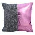 thumbnail image 1 of Custom Pillow Case, Pillow Covers 24x24 inch (60x60 cm) Pink, Faux Leather Throw Pillow Covers, Handmade Pillow Covers, Patchwork Pillowcase, Halloween Decorations - Glow In The Dark, 1 of 2