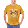 thumbnail image 3 of LAOLIUSN Men’s Women’s America 250th Anniversary T-Shirt 1776-2026 Patriotic Bald Eagle USA Flag Graphic Tee, 100% Cotton, S-4XL, 3 of 5