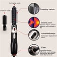thumbnail image 3 of Suodoka 4 in 1 Multifunctional Hair Dryer & Styler Hot Air Comb Straightener Curler For All Hair Types Salon Quality Styling Tool 600W Compact Design Black[cite: 1], 3 of 10