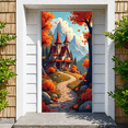 thumbnail image 5 of Autumn Landscape Fantasy Castle Banner for Home Decor Nature Lovers Seasonal Display, 5 of 8