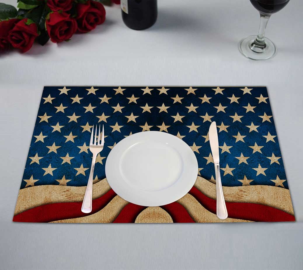 PKQWTM 4Th Of July Independence Day America Usa Kitchen Dining Table