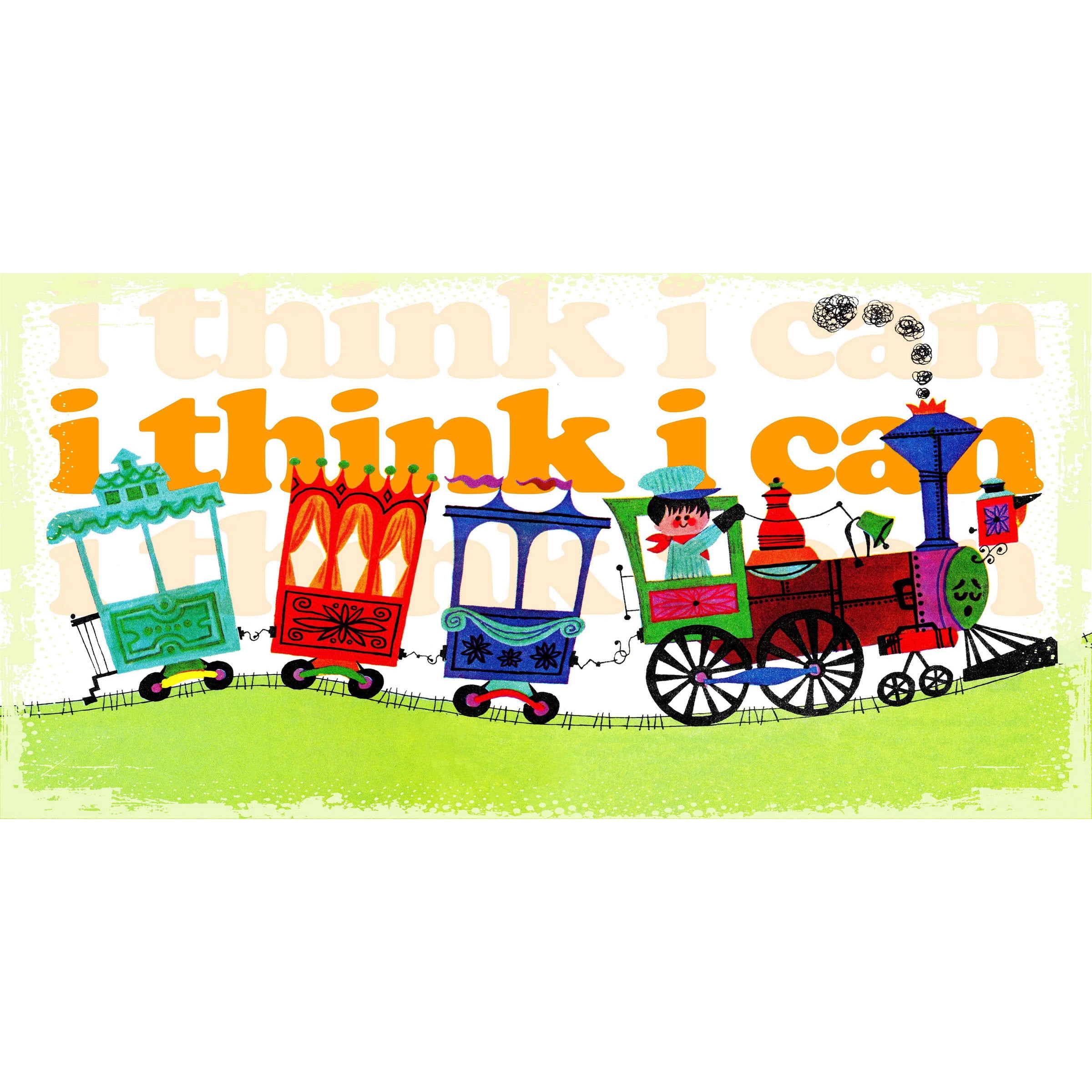 Marmont Hill Inc Marmont Hill 'I Think I Can' by Curtis Painting Print on Canvas - Multi-color