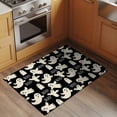 thumbnail image 2 of 2x3 Ft Entryway Area Rug, Halloween Kitchen Rug Runner Washable Floor Mat, White Scary Ghosts Horror Vintage Black Non Slip Indoor Door Mat Throw Carpet for Bathroom Living Room Bedroom, 2 of 8