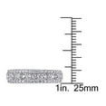 thumbnail image 4 of 1 1/7 Carat (ctw) Lab-Created White Sapphire Anniversary Band Ring In Sterling Silver, 4 of 5