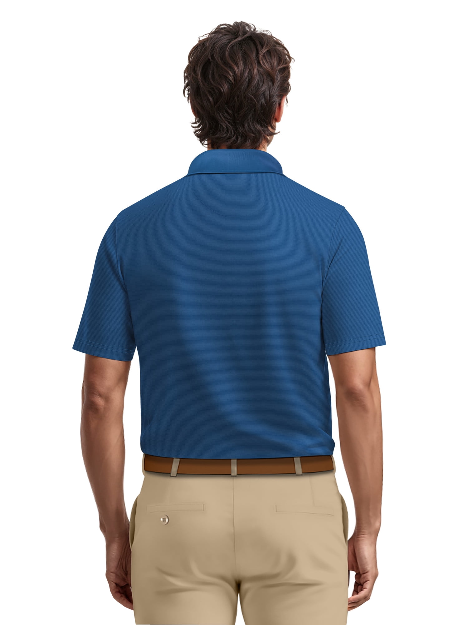 Ben Hogan Men's & Big Men's Performance Solid Polo Shirt with Short Sleeves, Sizes S-5XL