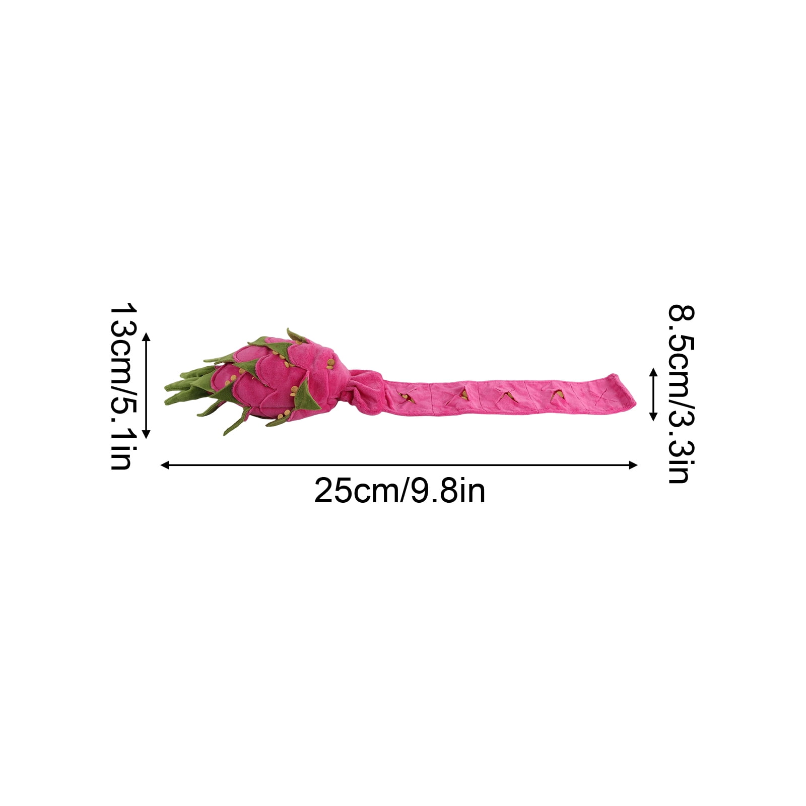AFP Pitaya - Shaped Dog Enrichment Toy with Crinkle Paper, Sniffing, and Treat - Hiding Design for Medium to Large Dogs, Boredom Relief, Durable, Pink - 1PC
