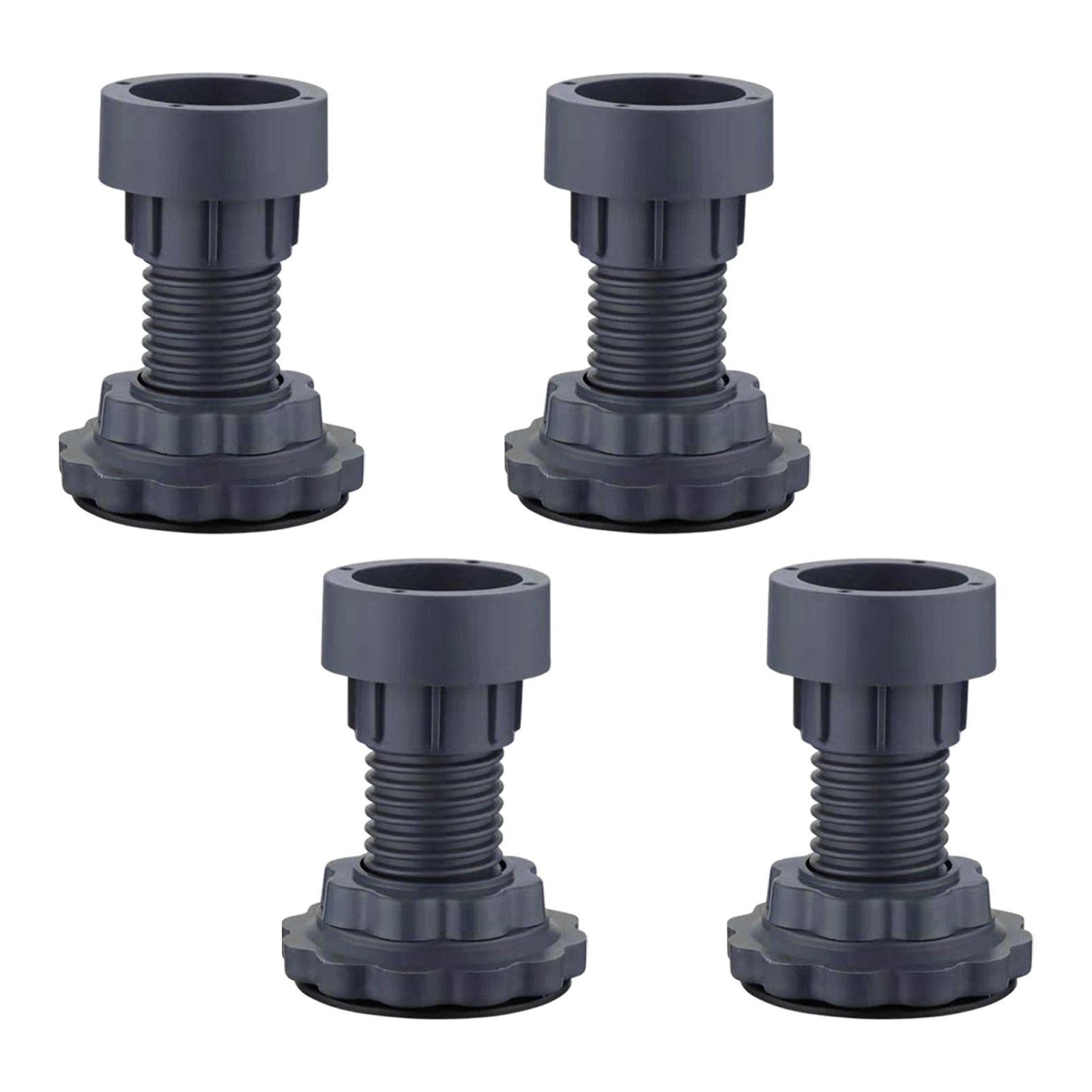 Fiocias 4 Pieces Anti Vibration Pads Washing Machine Foot Pads Height Adjustable Protect Diameter 7cm