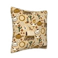 thumbnail image 2 of Square Decorative Throw Pillow Covers with Core, Cartoon Desert Elements Throw Pillows for Couch Sofa Bed Home Decor, 20"x20", 2 of 9