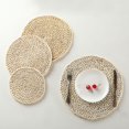 thumbnail image 5 of Queilt Braided Oval Table Runner | Boho Table mats | Artisanally Woven Rustic Table Linen 45x30cm, 5 of 5