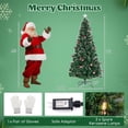 thumbnail image 3 of Costway 7 FT Christmas Tree Artificial Xmas Tree with 8 Lighting Modes 80 Warm LED Lights, 3 of 10
