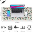 thumbnail image 5 of Long Mouse Pads for Desk,Beige Christmas Dinosaur Pattern Desk Mats on Top Of Desks, Desk Mouse Pad Extra Large with 3mm Non-Slip Base and Stitched Edge for Gaming,Office,Work,Home 35.4x15.7in, 5 of 5