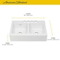 thumbnail image 2 of American Standard 77Db.36220A Delancey 36" Farmhouse Double Basin Cast Iron Kitchen Sink -, 2 of 6