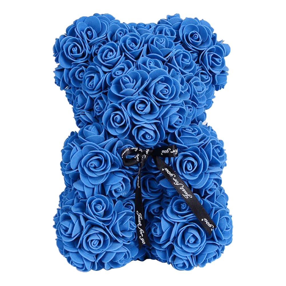 Rose Bear Blue Rose Teddy Bear Rose Bears For Valentines Rose Bear