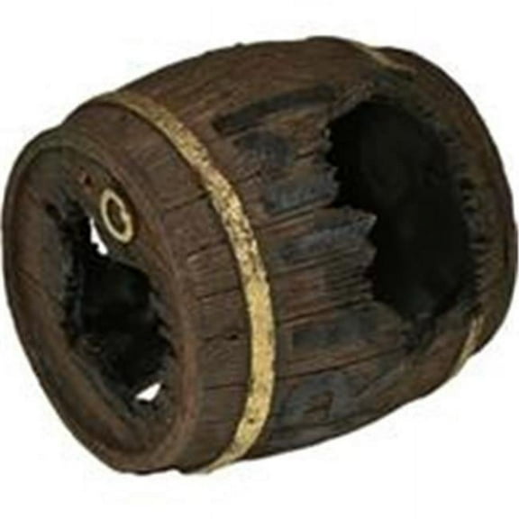 Blue Ribbon Pet Products 006038 Exotic Environments Rum Barrel Horizontal