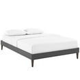 thumbnail image 2 of Modway Sharon Lit Grand en Tissu avec Pieds Carrés Fuselés, Gris, 2 of 2