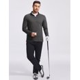 thumbnail image 3 of Pinspark Men's Quarter Zip Up Lightweight Pullover Mock Neck Sweatshirts Long Sleeve Golf shirts Performance Athletic Casual, 3 of 6