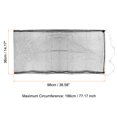 thumbnail image 2 of Unique Bargains 77.2' Adjustable Drawstring Feather Catcher Airy Skirt Mesh Bird Cage Net Cover, Black, 2 of 5