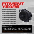 thumbnail image 4 of Master Tailgaters Replacement for Dodge Challenger (2015-2022) Rear View Backup Camera OE Part # 4672760AC, 4672760AB, 4 of 7