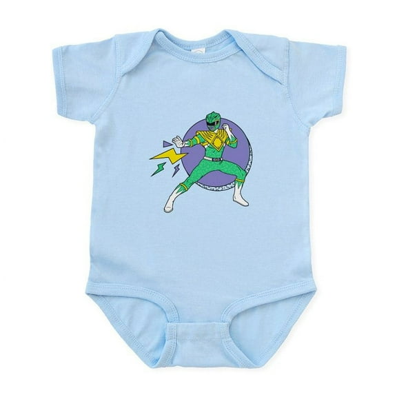 CafePress - Green Ranger Lightning Bolts - Baby Light Bodysuit, Size Newborn - 24 Months