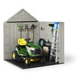 thumbnail image 2 of Rubbermaid Outdoor Large Vertical Storage Shed, Resin, Sandstone & Onyx, 7 ft. x 7 ft., 2 of 5