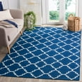 thumbnail image 2 of Safavieh Dhurries 8' X 10' Hand Woven Flat Weave Wool Rug in Dark Blue, 2 of 5